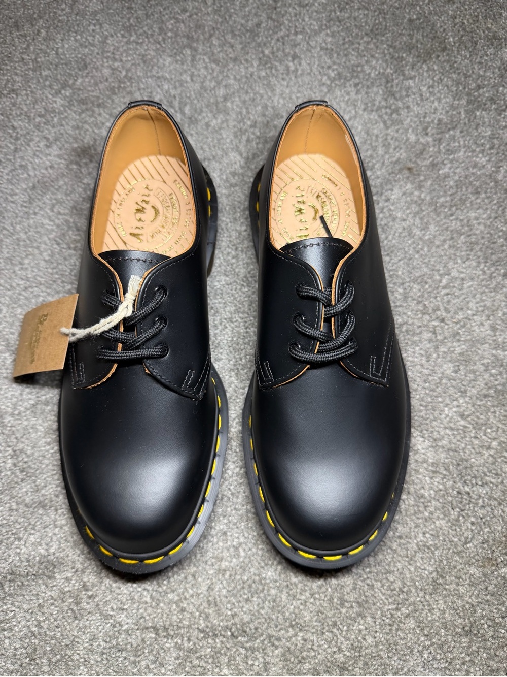 Size UK5 / US 6 Dr. Martens 1461 Made in England Black Leather Oxford Shoes - Picture 4 of 9
